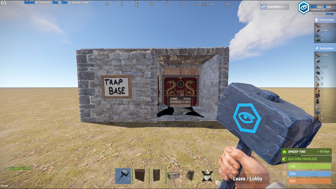 Simple but Effective Trap Base to get all the Loot, Rust PC - YouTube
