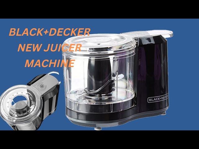 BLACK+DECKER 1.5-Cup One-Touch Electric Food Chopper, Black, HC150B 