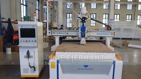 Blue Elephant 1836 CNC nesting machine test video for Australian customer
