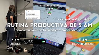 Mi Rutina Productiva de 5 AM como Estudiante, Piloto & Emprendedora (Para Cumplir Todas mis Metas) by Isadora Vera 132,487 views 6 months ago 10 minutes, 26 seconds