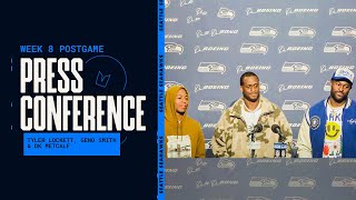 Tyler Lockett, Geno Smith, DK Metcalf Postgame Press Conference – Week 8 Profile