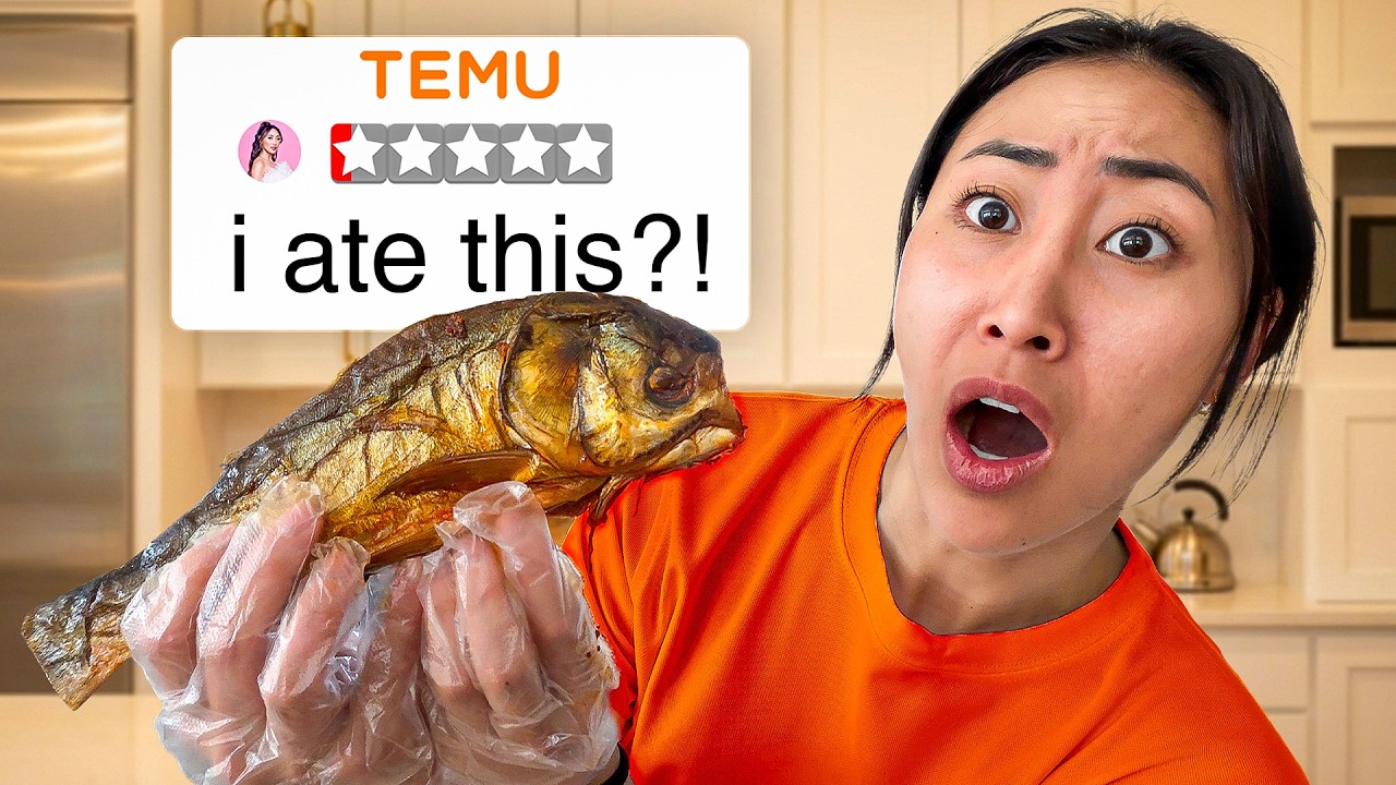 EATING ONLY TEMU FOODS FOR 24 HOURS!!