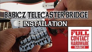 Babicz Telecaster Bridge Installation Fender Usa Custom Shop Alvin De Leon 2019