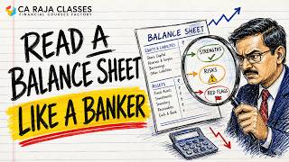 Read a Balance Sheet Like a Banker: Secrets, Red Flags & Hidden Insights | CA Raja Classes