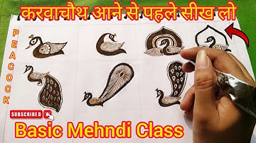 करवाचौथ मेहंदी लगाने का आसान तरीका | Mehndi Class 2 | Karwachouth Mehndi design | Basic Mehndi Class