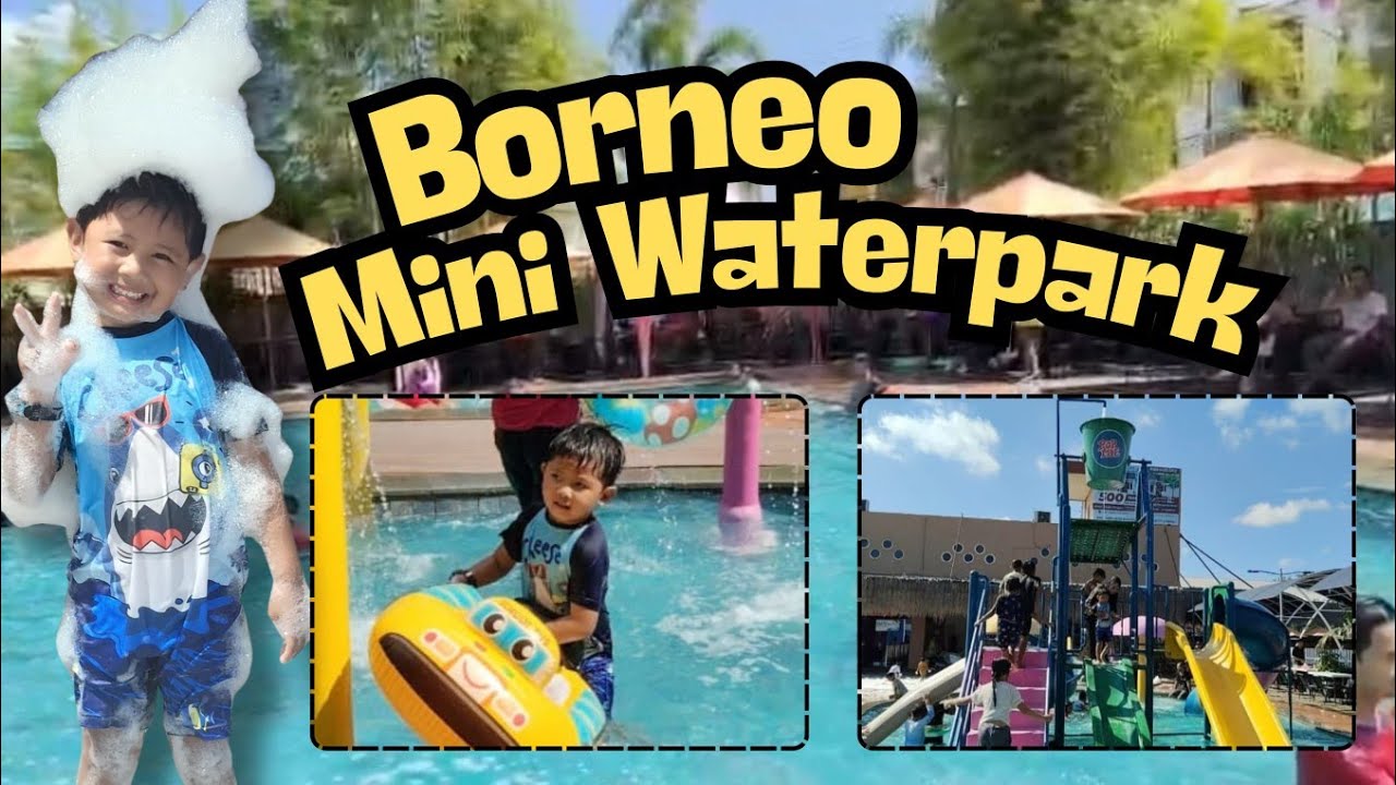 Menikmati wahana di Borneo mini waterpark di Banjarmasin