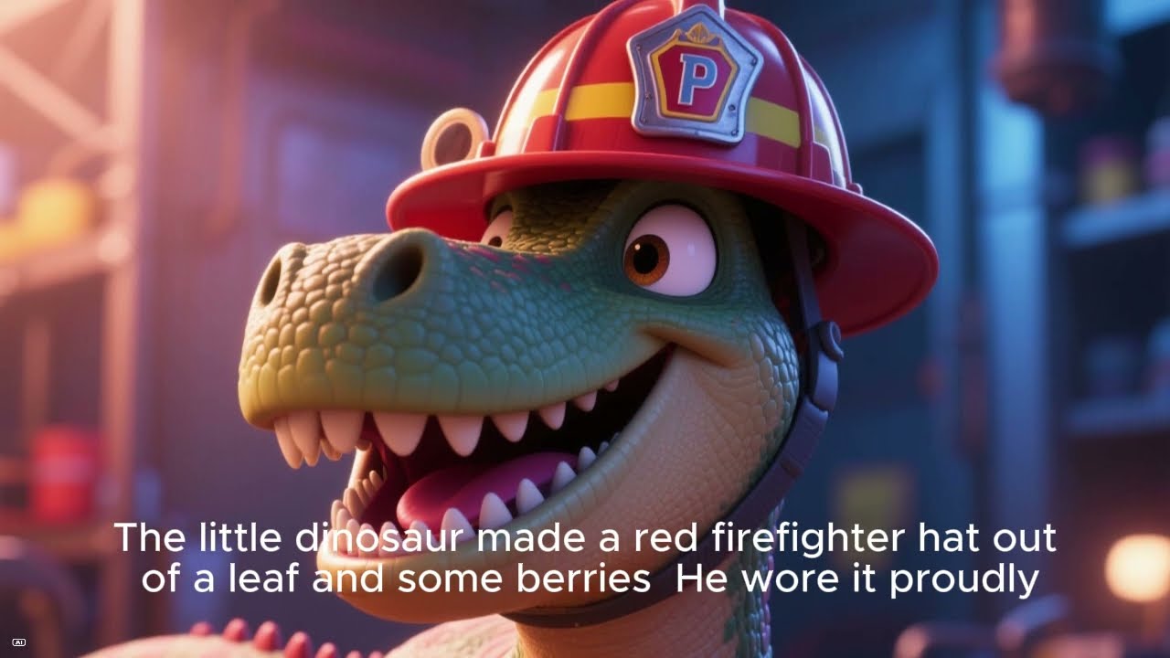 The Little Dinosaur Who Wanted to Be a Firefighter | A Heartwarming Bedtime Story for Kids | Animate