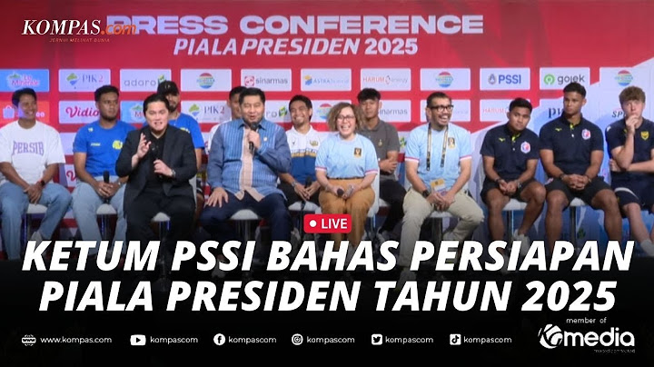 🔴LIVE - Dihadiri Perwakilan 6 Tim Peserta, Erick Thohir Update Persiapan Piala Presiden 2025