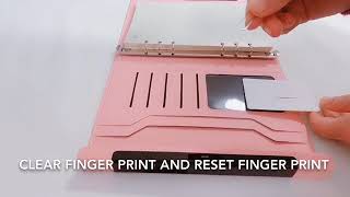 finger print lock notebook