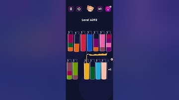 Get Color Level 6392 #colorgames #watersort #watersortgame #watersortpuzzle