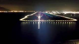 Pit View A321Neo Landing Hong Kong Intl Airport-Vhhh