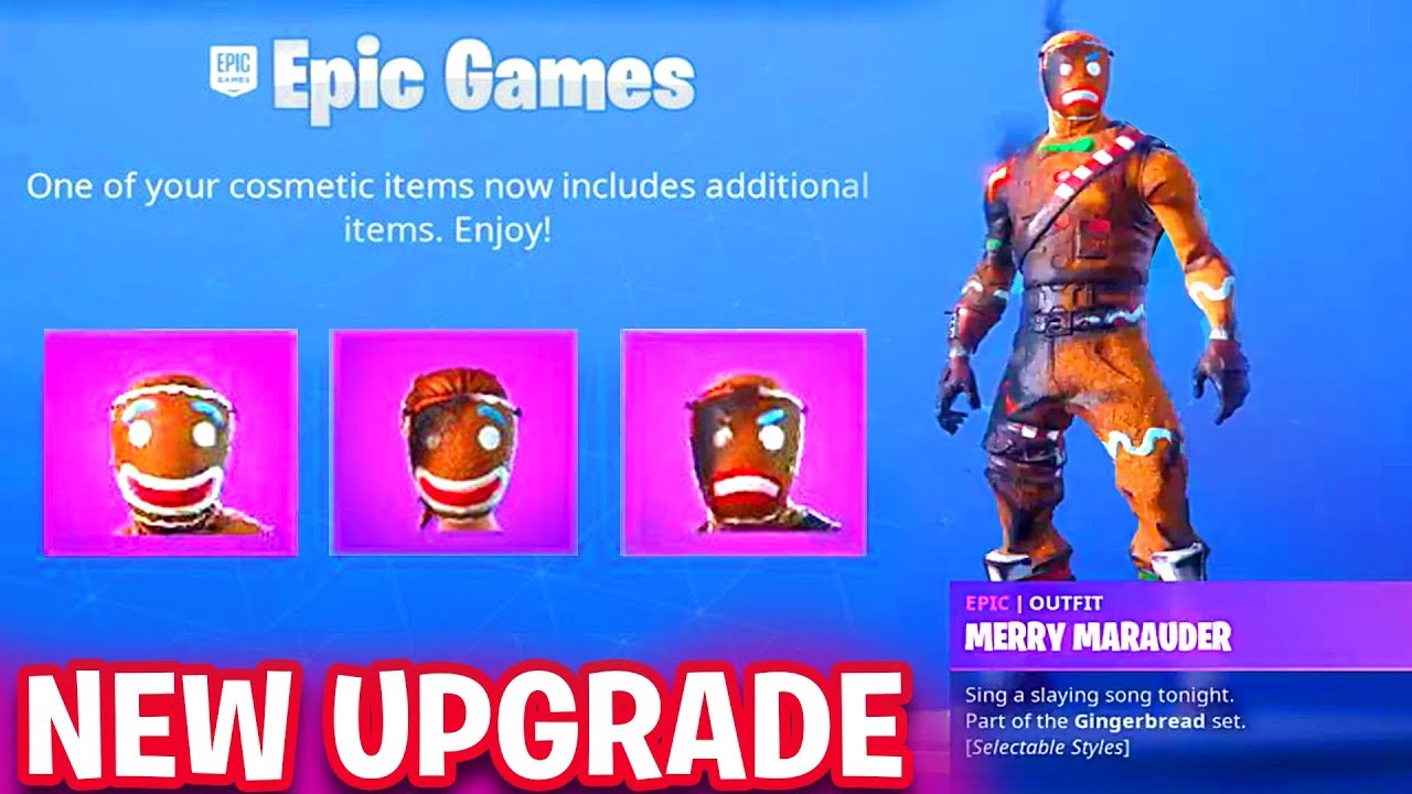 new fortnite merry marauder and ginger gunner new skin styles backbling fortnite battle royale - fortnite marauder skin
