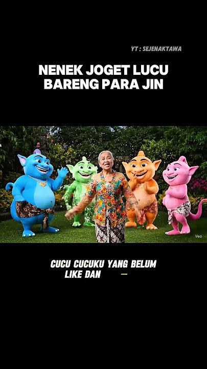 nenek joget lucu bareng para jin #videolucu #videoviral #viralindonesia