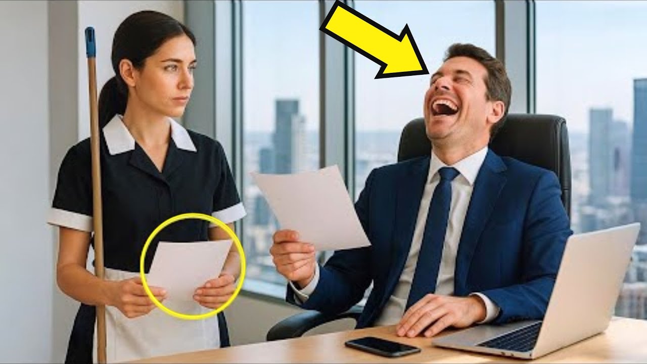 TE DOY MI SUELDO SI TRADUCES ESTO, SE RIÓ EL JEFE MILLONARIO, PERO LA EMPLEADA DE LIMPIEZA LO CALLÓ