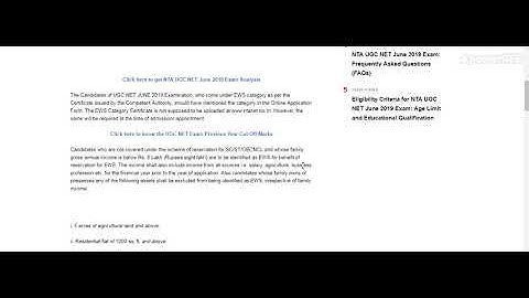 UGC NET 2019: EWS (Economically Weaker Section) Reservation