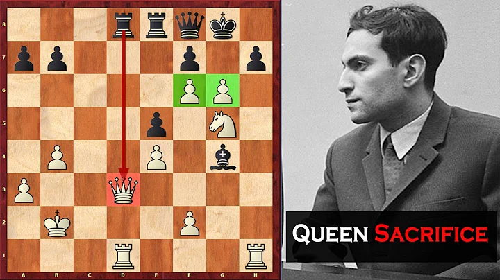 Yes, Mikhail Tal Goes For Another Queen Sacrifice, But Alas...