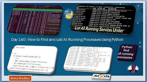 Day 140  How to Find and List All Running Processes Using Python