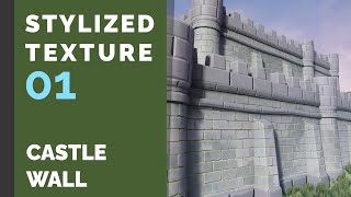 Stylized Texture 01 - Castle Wall Material in Substance Designer - Timelapse