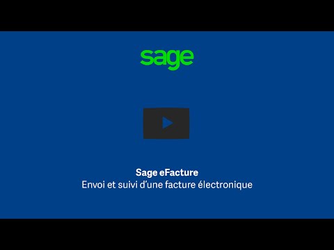 Sage eFacture - Envoyer une facture électronique