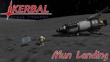 Kerbal Space Program Career Mode #1 Mun Landing