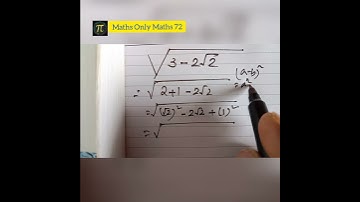 A Cambridge Interview Problem | Sqrt ( 3-2 sqrt(2) ) =? | √ 3 - 2√ 2 =? Surd | (a+ b)² | (a-b)² |
