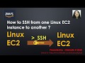 How to SSH from one Linux EC2 instance to another
