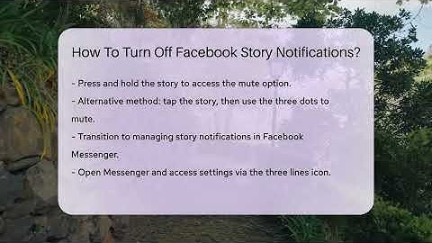 How To Turn Off Facebook Story Notifications? - Everyday-Networking
