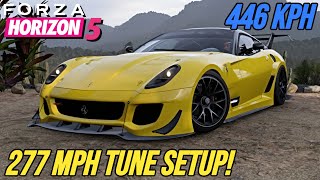 FORZA HORIZON 5 - 277 MPH Ferrari 599XX Evo Tune Setup