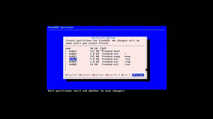 1.2 c. How to install FreeBSD by manually partitioning