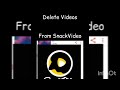 How to delete videos from snackvideo in English and Urdu/Hindi #howto #snackvideo