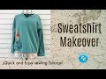 Quick and Easy Sweatshirt Makeover