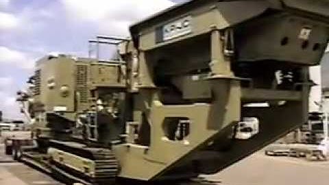 KPI-JCI and Astec Mobile Screens Track Mounted Rock Video