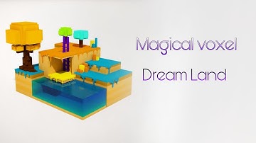 Lowpoly level design / Magical Voxel/ Timelapse #magicalvoxel #Magicalvoxel #lowpoly #leveldesign