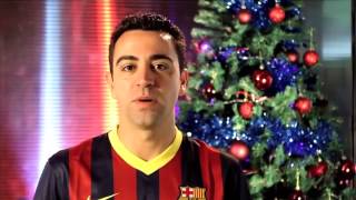 Los jugadores del Barça y el Tata Martino protagonizaron el mensaje navideño.