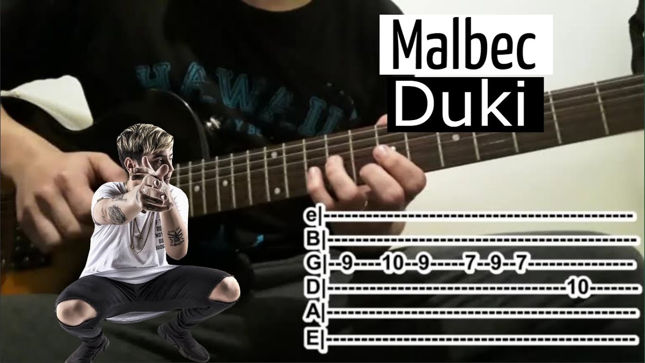 Malbec - Duki (Intro +Tab) - YouTube