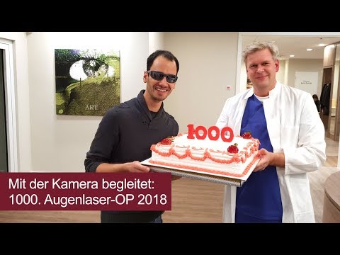 ARTEMIS Augenklinik Frankfurt begleitet den 1000. Augenlaser-Patienten 2018 mit der Kamera