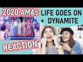 BTS @ 2020 AMAs | LIFE GOES ON + DYNAMITE Performance  | REACTION | American Music Awards