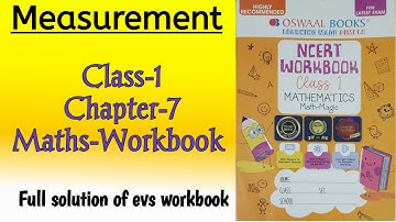 Measurement Class‐1 Chapter‐7 Maths‐Workbook fully solved exercise @NCERTTHEMIND