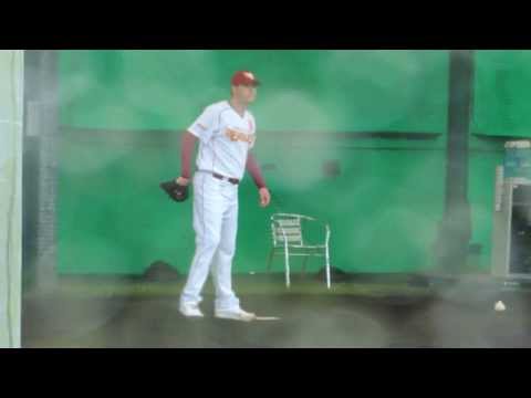 140210　久米島キャンプ　ブラックリー　ブルペン