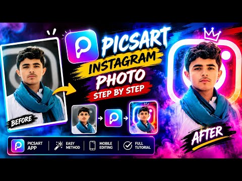 How to Make Instagram Logo Photo in PicsArt | PicsArt Editing Tutorial 🔥