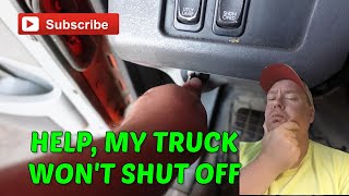 Freightliner Truck won't turn off. Diagnosis, repair, Cost breakdown