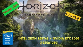 Horizon Forbidden West (Xeon 2697v3 + RTX 2060) Full HD - Optimized settings / Оптимальные настройки