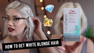 How To Get White Blonde Hair With Wella T18 Toner | Btwsam