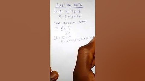 Find The Direction Ratio AB #shorts #shortmathvideo #shortsmathtrick