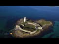 Vidéo aérienne du Fort Cigogne dans l'Archipel des Glénan