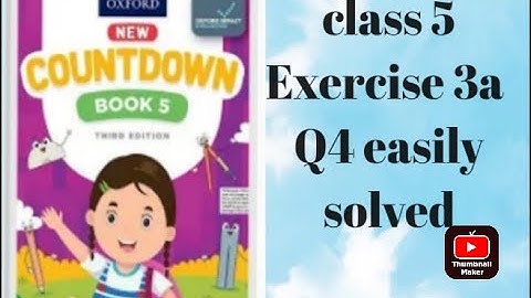 oxford || new countdown book 5 third edition || chapter 3 || Exercise 3a || Q4 || solved