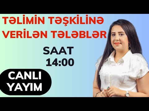 Məktəbəqədər.Təlimin təşkilinə verilən tələblər.Təlimçi Qumru Tağıyeva(0515809428)