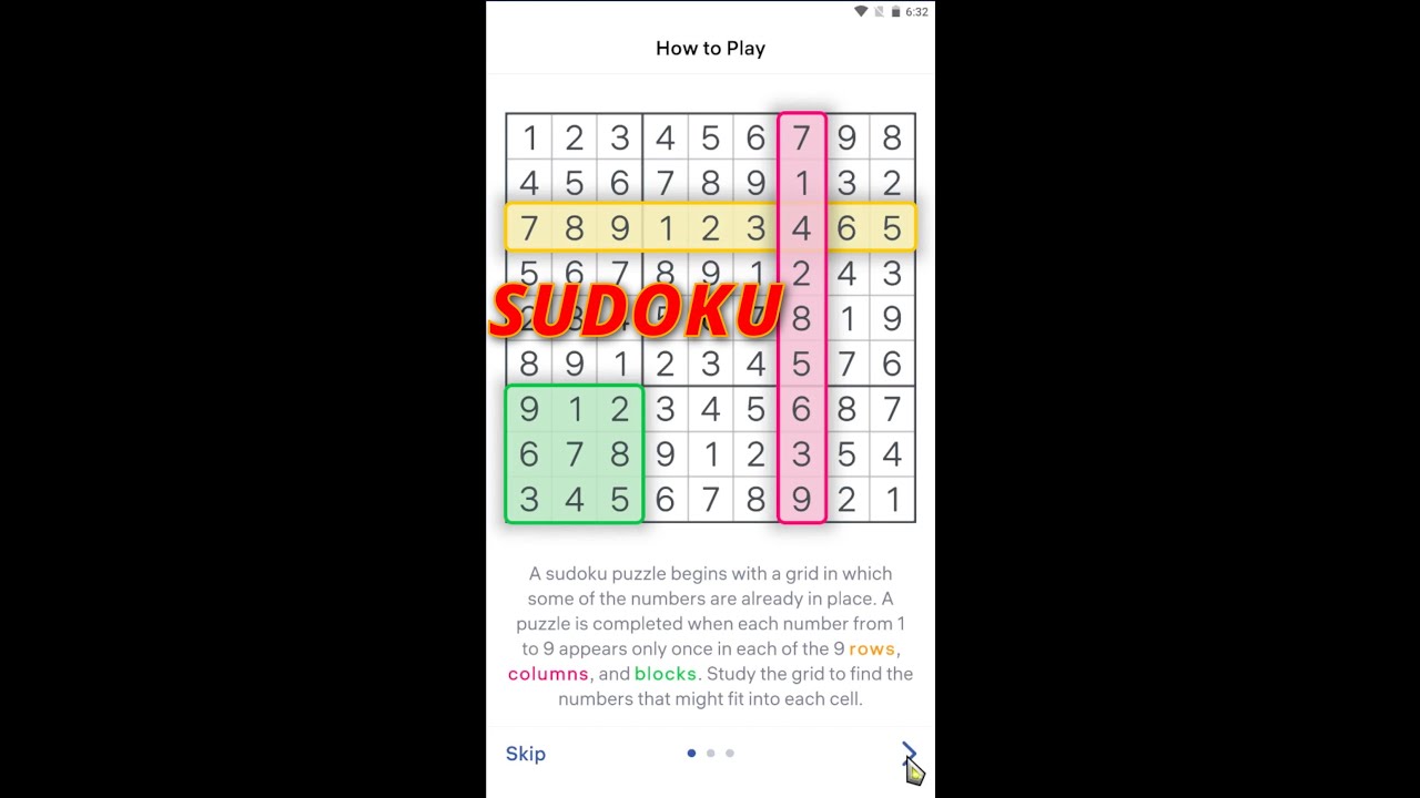 Hướng Dẫn Chơi Sudoku Và Những Chiến Thuật Căn Bản Trong Game #Sudoku -  Youtube