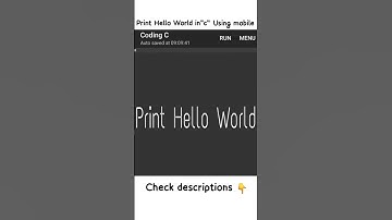 Print Hello World without desktop👀 #coding #shorts