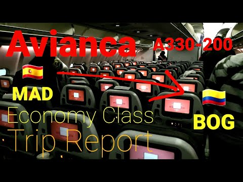 Madrid-Bogota Avianca A330-200 Trip Report |4K|